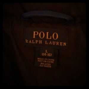 AUTHENTIC BOYS POLO COAT GREAT FOR COLD WINTERS.